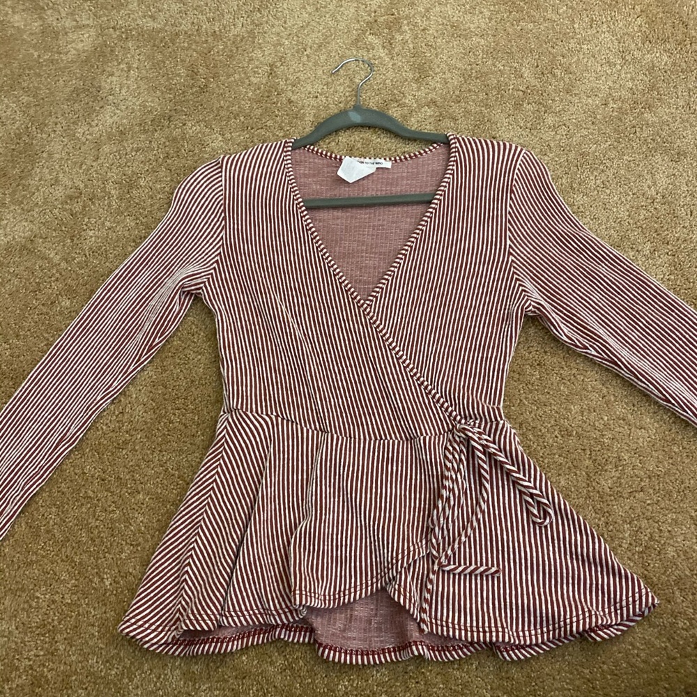 Striped long sleeve shirt